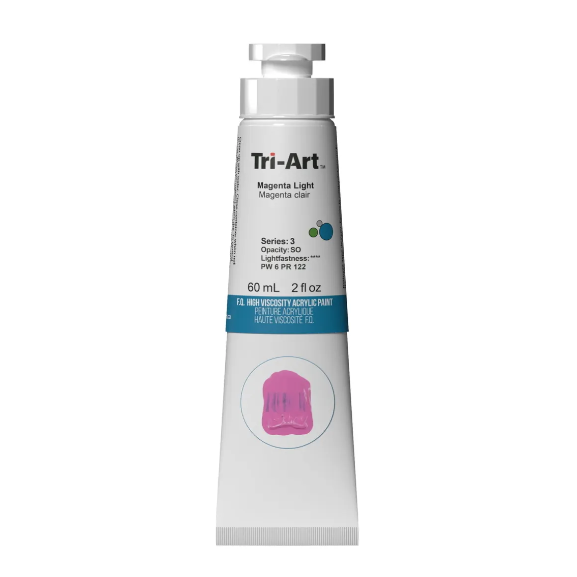 Tri-Art High Viscosity akrylfarve 60 ml Magenta Light