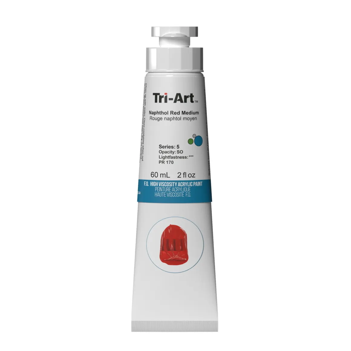 Tri-Art High Viscosity akrylfarve 60 ml Naphthol Red Medium