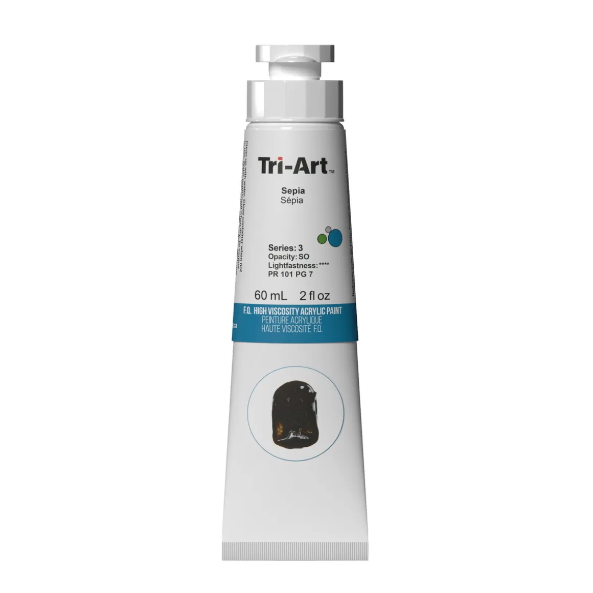 Tri-Art High Viscosity akrylfarve 60 ml Sepia