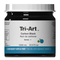 Tri-Art High Viscosity akrylfarve 1000 ml Carbon Black