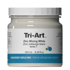 Tri-Art High Viscosity akrylfarve 250 ml Zinc Mixing White