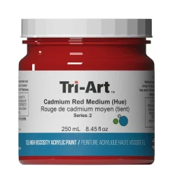 Tri-Art High Viscosity akrylfarve 250 ml Cadmium Red Medium Hue