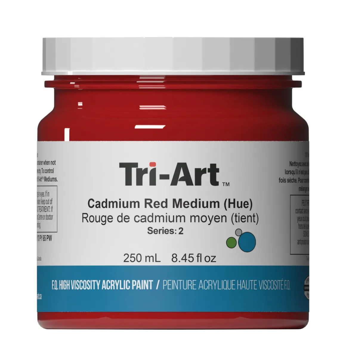 Tri-Art High Viscosity akrylfarve 250 ml Cadmium Red Medium Hue