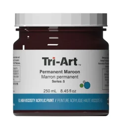 Tri-Art High Viscosity akrylfarve 250 ml Permanent Maroon