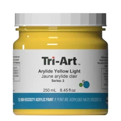 Tri-Art High Viscosity akrylfarve 250 ml Arylide Yellow Light