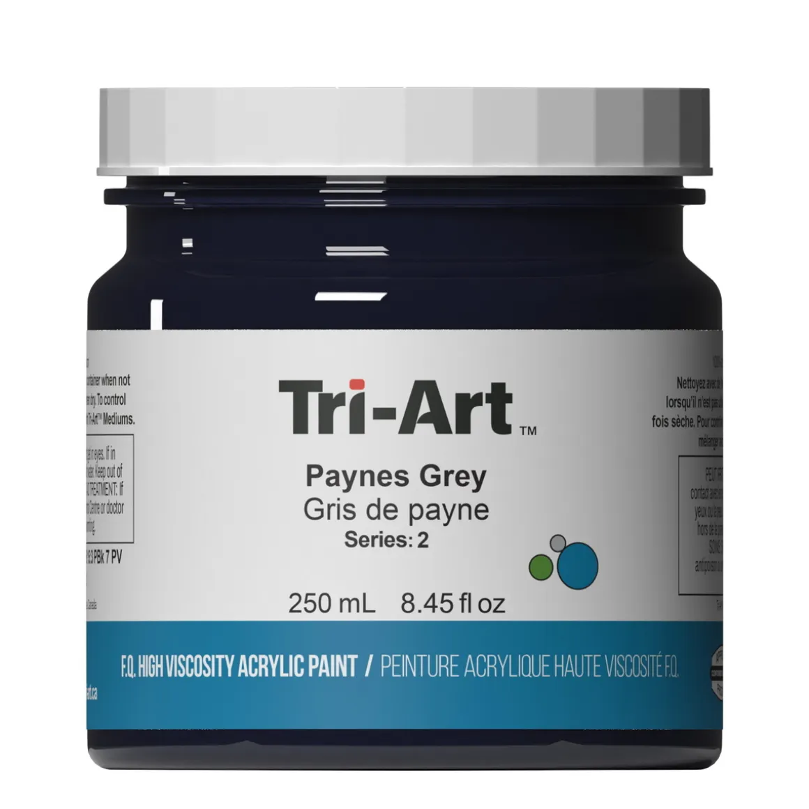 Tri-Art High Viscosity akrylfarve 250 ml Paynes Grey