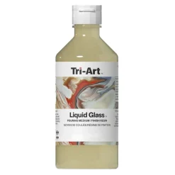Tri-Art Liquid Glass Pouring Medium 120 ml – kan også bruges som resinlignende lak til akrylfarve