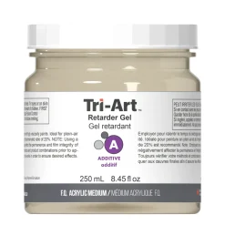 Tri-Art Medium Retarder Gel 250 ml, forlænger akrylfarvens tørretid