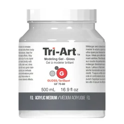Tri-Art Modeling Gel, blank gelbaseret modelleringspasta/strukturpasta, 500 ml