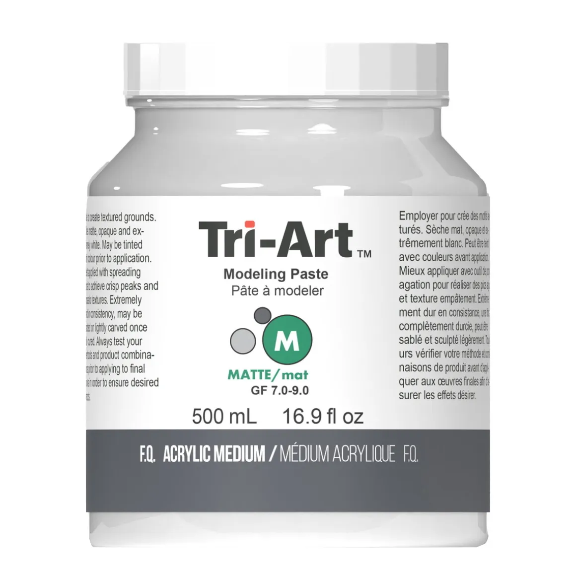 Tri-Art Modellerende Paste 500 ml, modelleringspasta til tekstur på lærred