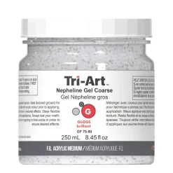 Tri-Art Nepheline Gel Coarse 250 ml, ru, granulerende medium til akrylfarve