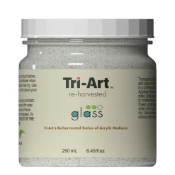 Tri-Art Reharvested Glass 250 ml, medium til struktur, indeholder partikler af glas