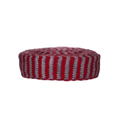 Tubestrik 3 cm/1 m rød/grå