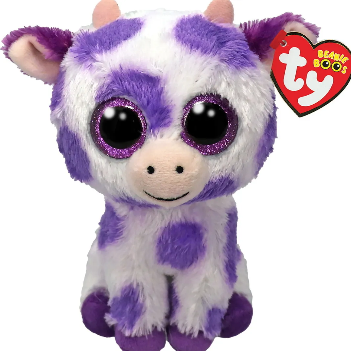 Ty Beanie Boos Ethel 15,5 cm - en sød og lidt speciel ko!
