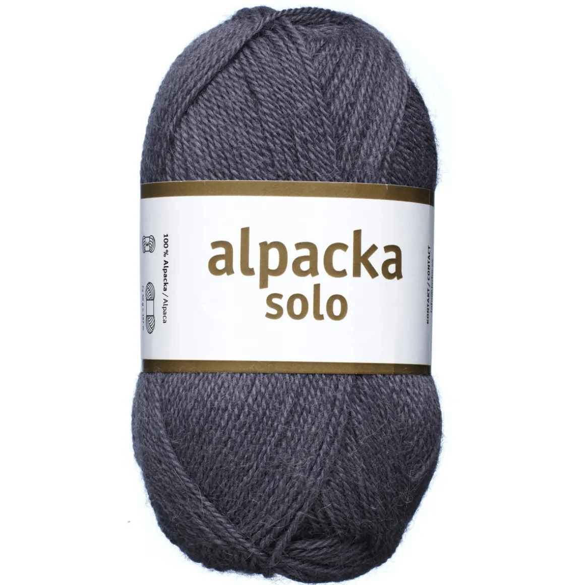 Uldgarn Järbo Alpacka Solo 50 g grålilla – 29133 Velvet purple