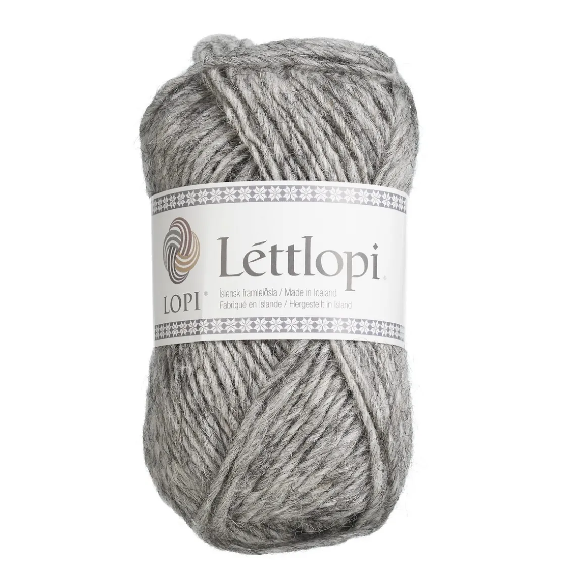 Uldgarn Lettlopi 50 g grå mel.