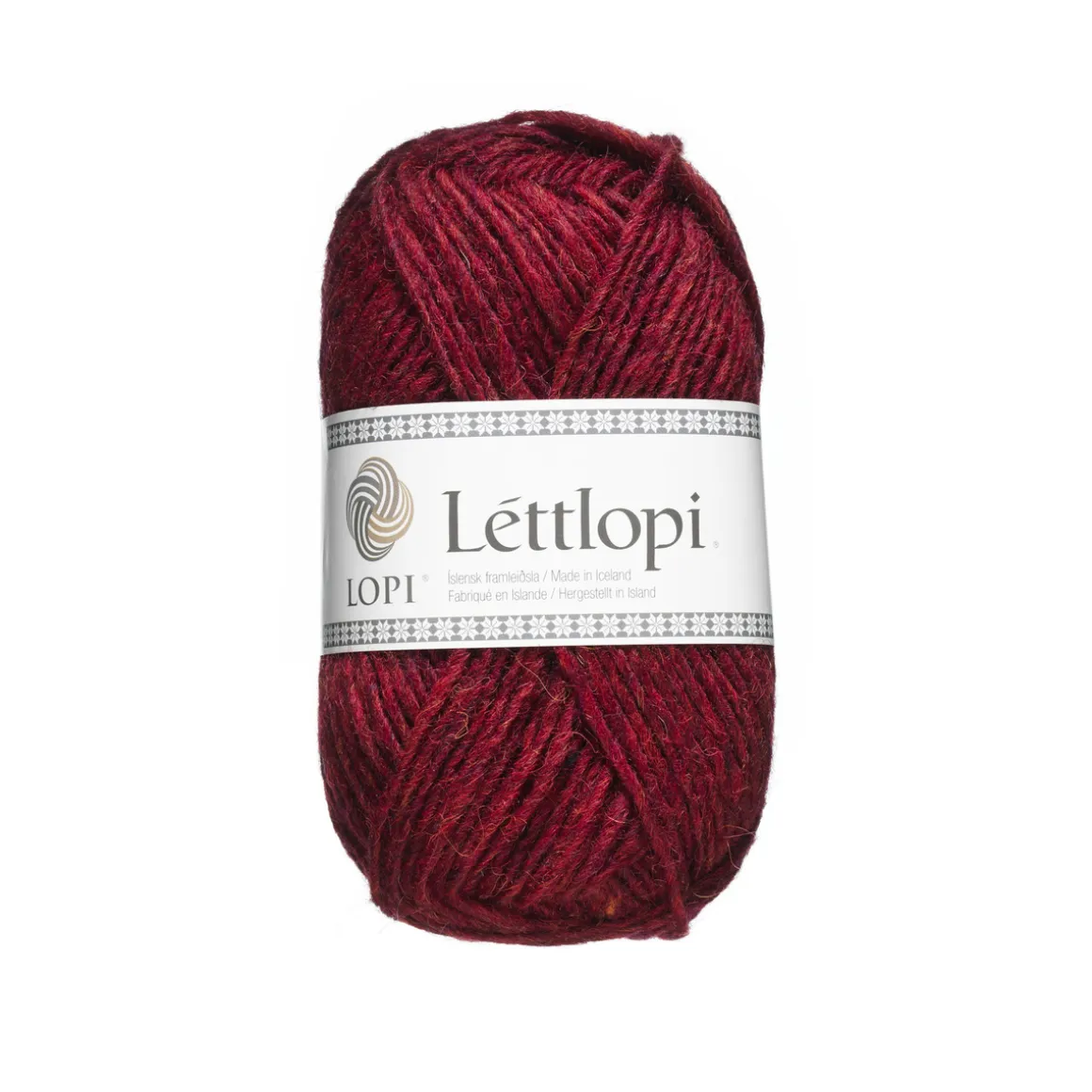 Uldgarn Lettlopi 50 g mørkerød