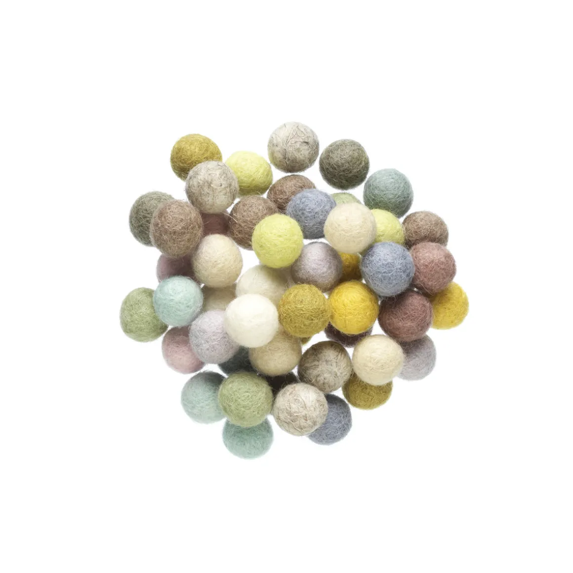 Uldkugler Ø 10 mm 50p pastel