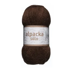 Ullgarn Järbo Alpacka Solo 50 g brun – 29105 Chocolate brown