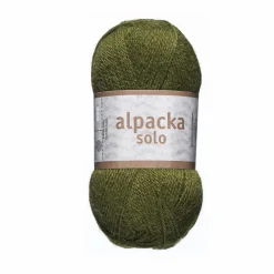 Ullgarn Järbo Alpacka Solo 50 g mørkegrøn – 29113 Forest green