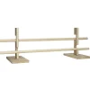 Umalet cavaletti-forhindring af træ til kæphest, bredde 82 cm, 2 forhindringshøjder – 10 og 20 cm