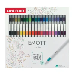 Uni Emott Ever Fine Fineliners 40-pak, 0,4 mm spids