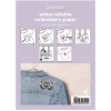 Vandopløseligt stabiliseringsmateriale til broderi, 45×50 cm – 5,4 tern (sting) pr. cm²