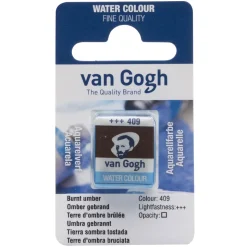 van Gogh akvarelfarve half pan – Burnt Umber 409