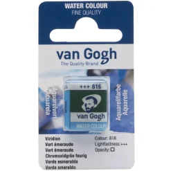 van Gogh akvarelfarve half pan – Viridian 616