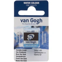 van Gogh akvarelfarve half pan – Vandyke Brown 403