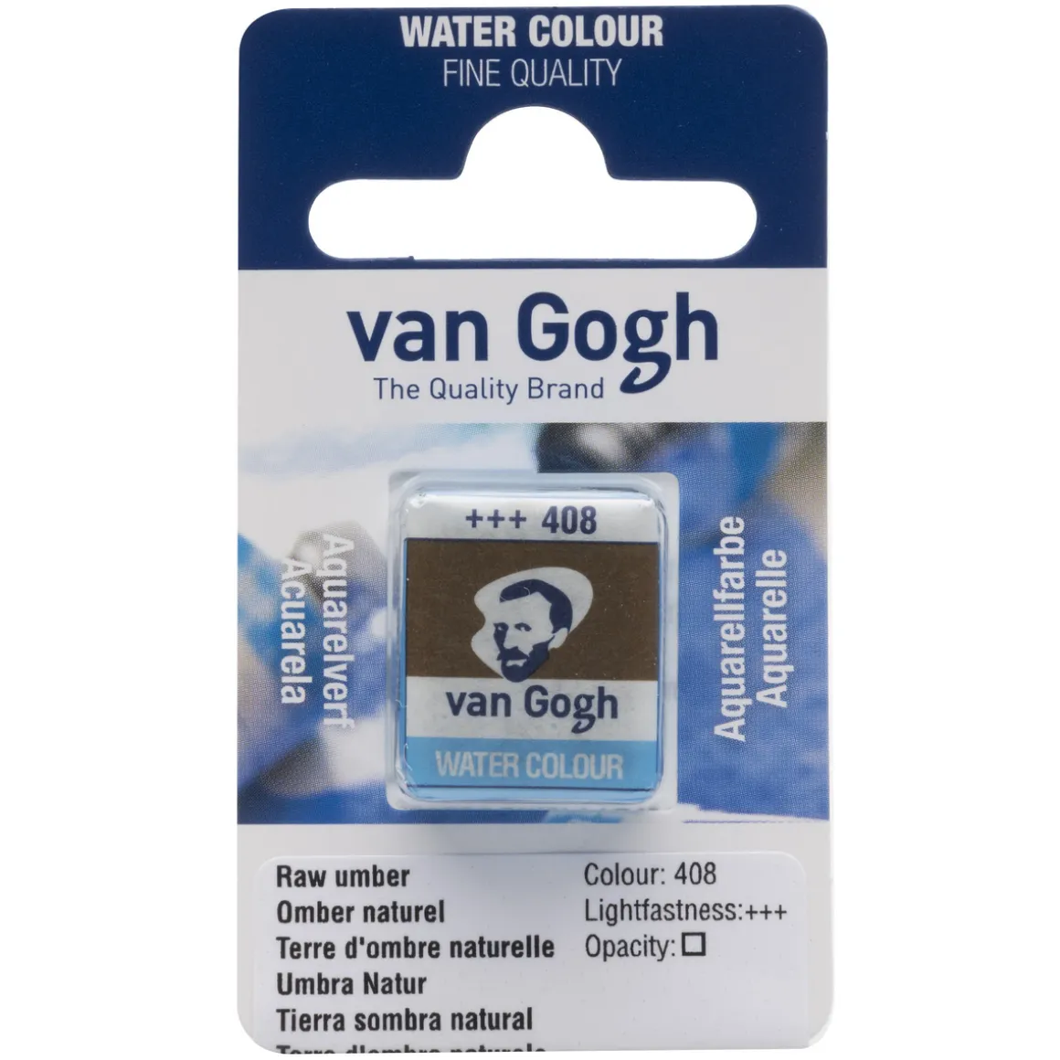 van Gogh akvarelfarve half pan – Raw Umber 408