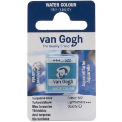 van Gogh akvarelfarve half pan – Turquoise Blue 522