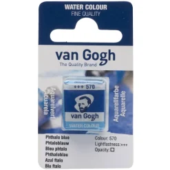 van Gogh akvarelfarve half pan – Phthalo blue 570