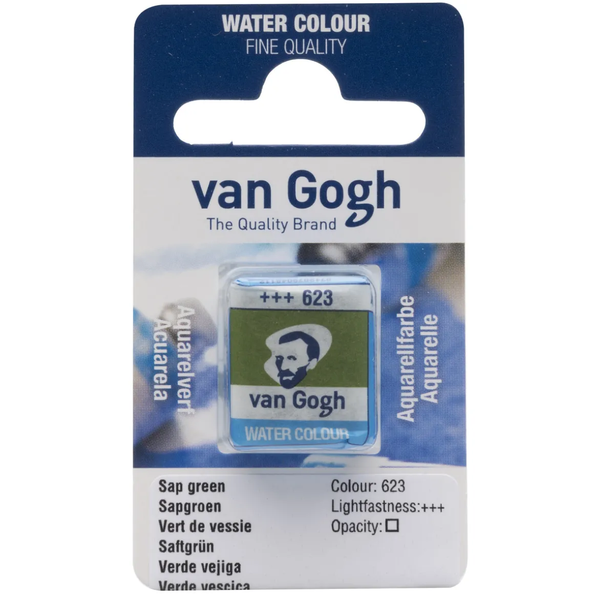 van Gogh akvarelfarve half pan – Sap Green 623