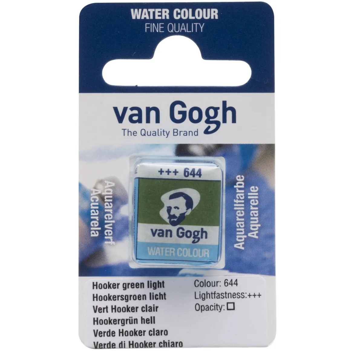 van Gogh akvarelfarve half pan – Hookers Green Light 644