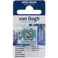 van Gogh akvarelfarve half pan – Turquoise Green 661