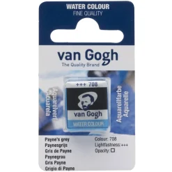 van Gogh akvarelfarve half pan – Payne's gray 708