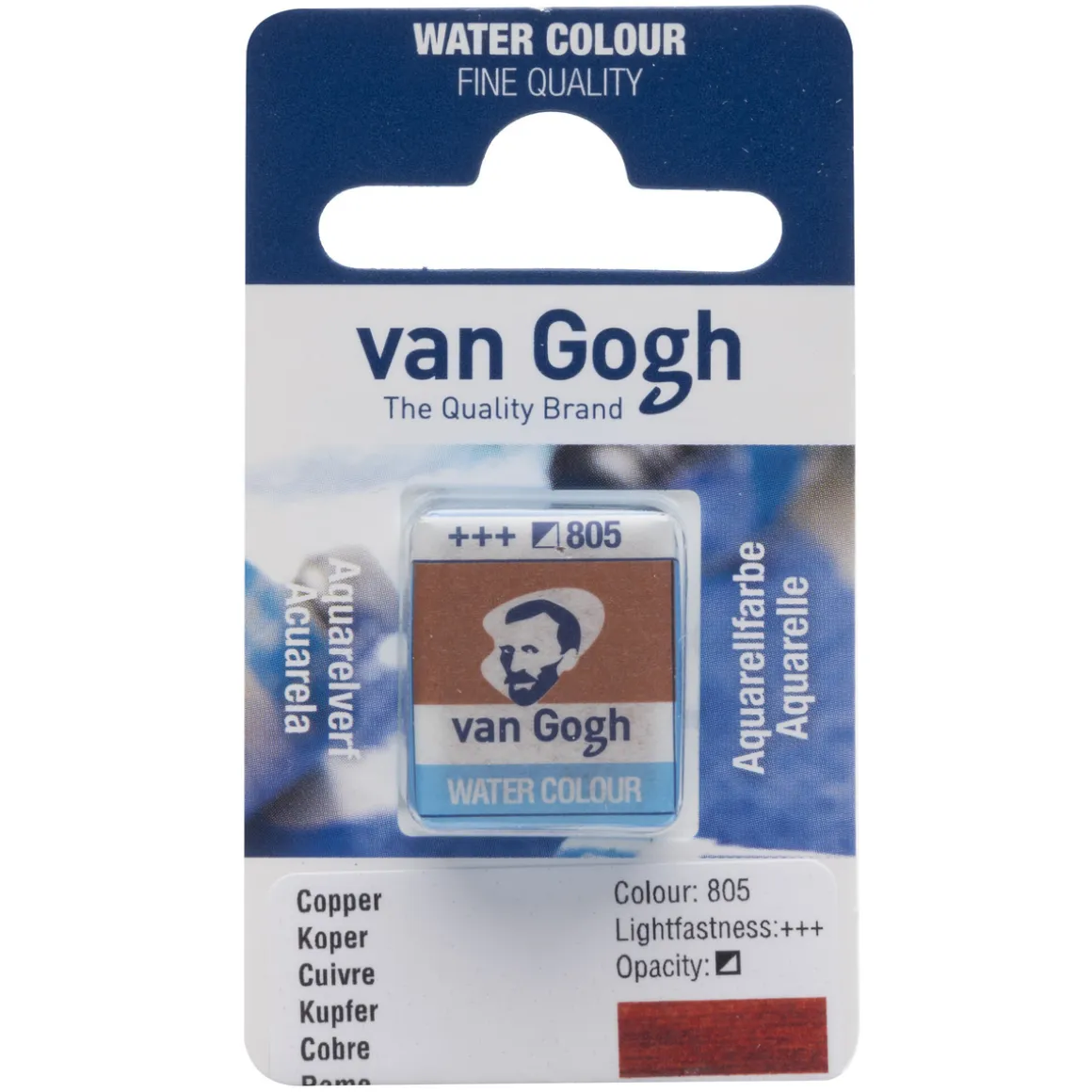 van Gogh akvarelfarve half pan – Copper 805