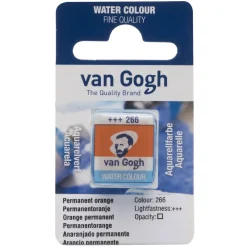 van Gogh akvarelfarver half pan – Permanent Orange 266