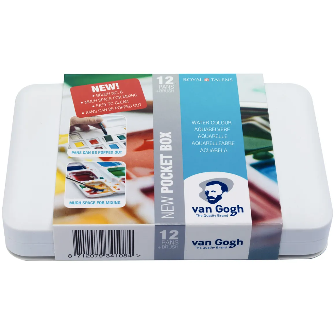 van Gogh akvarelfarver i sæt – 12 half pans