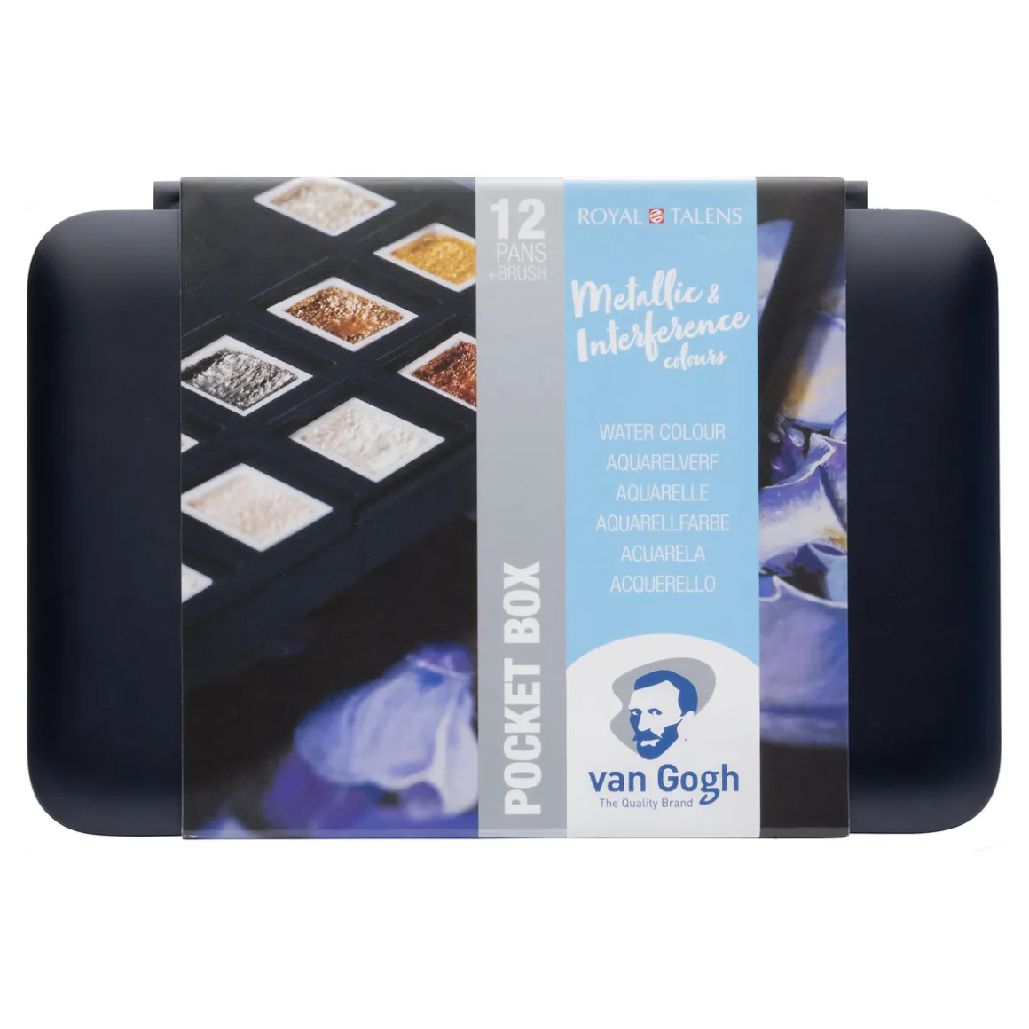 van Gogh akvarelfarver i sæt – 12 half pans – Specialty