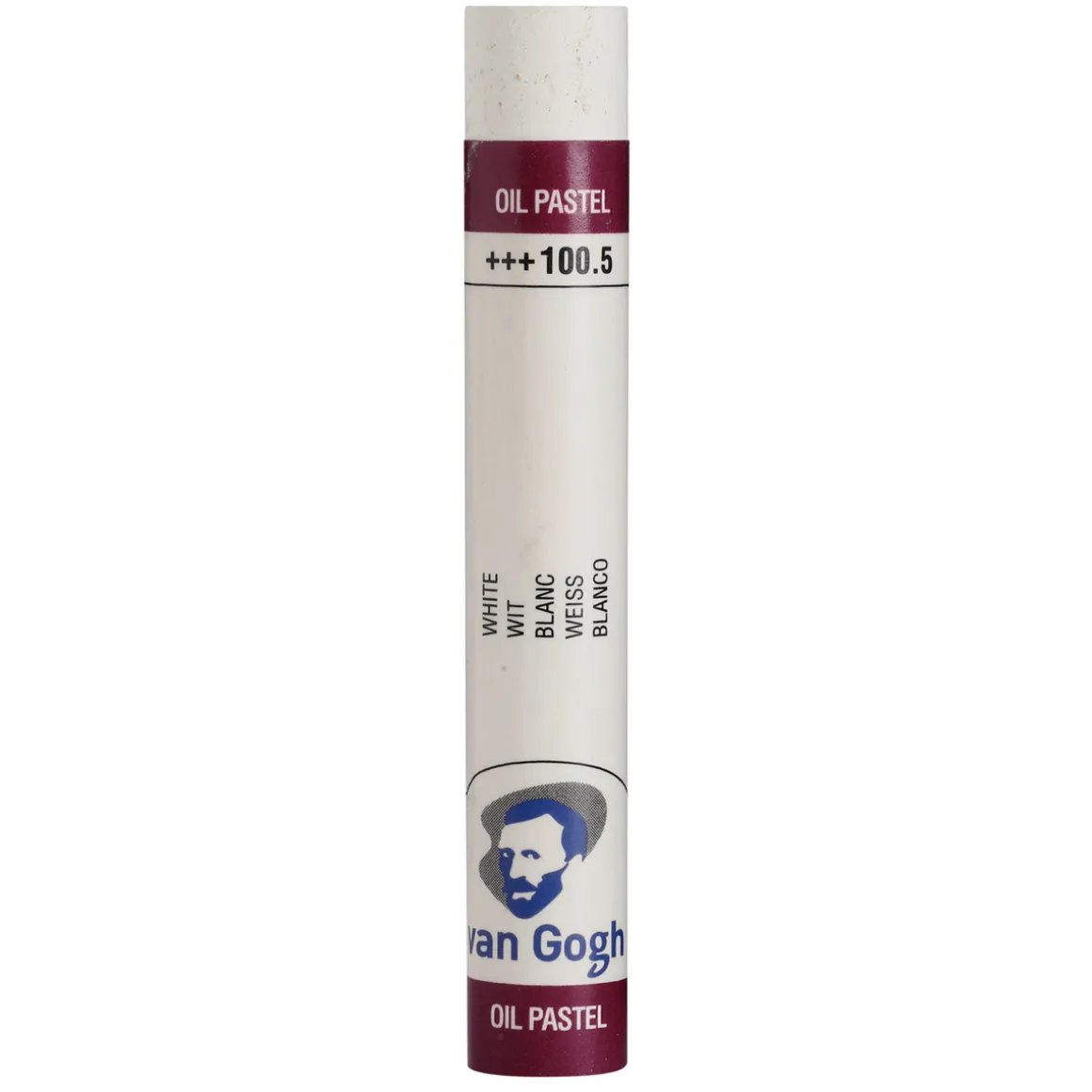 V Gogh oil pastel White