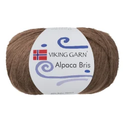 Viking Garn Alpaca Bris 50 g lysebrun 309