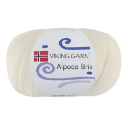 Viking Garn Alpaca Bris 50 g naturhvid 302