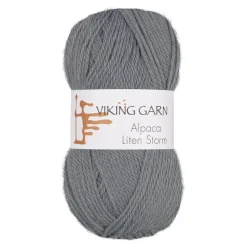 Viking Garn Alpaca Liten Storm 50 g gråblå 723