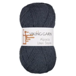Viking Garn Alpaca Liten Storm 50 g jeansblå 727