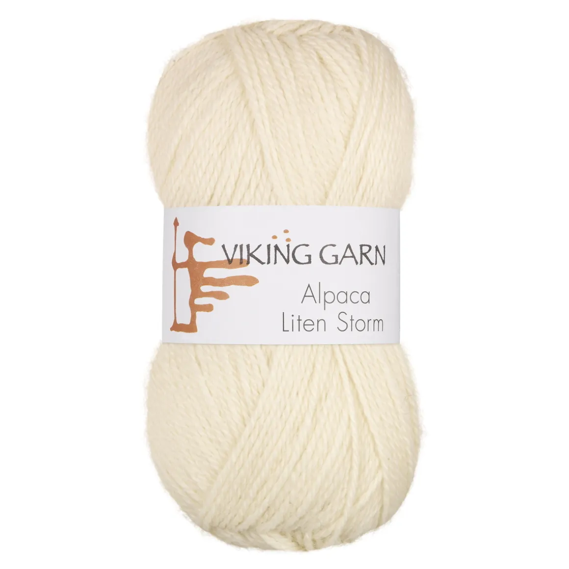 Viking Garn Alpaca Liten Storm 50 g naturhvid 702