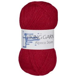 Viking Garn Alpaca Storm 50 g rød 560