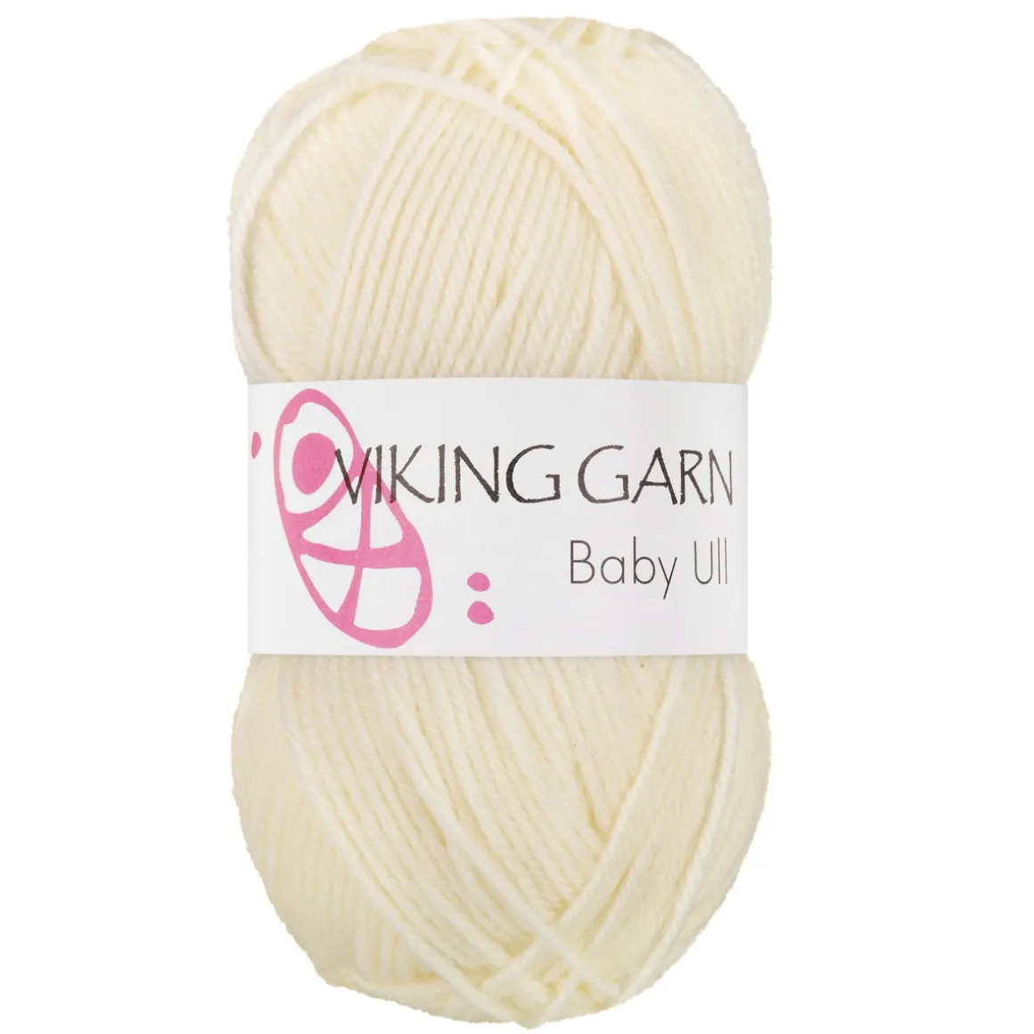 Viking Garn Baby Ull 50 g naturhvid 302