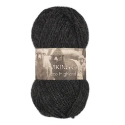 Viking Garn Eco Highland Wool 50 g koksgrå 217